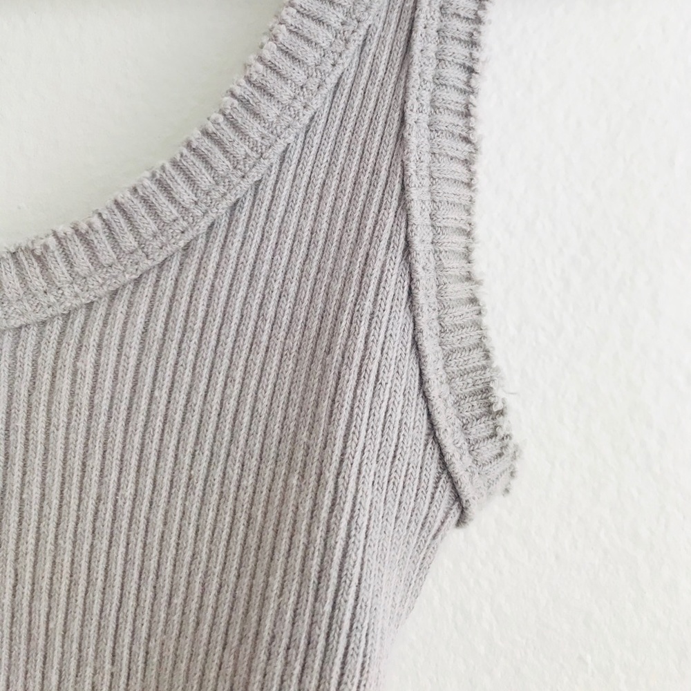 Ribbed Crop Tank Top